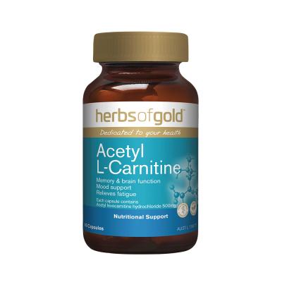 Herbs of Gold Acetyl L-Carnitine 60c